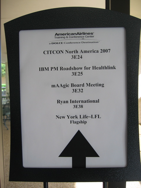 First CITCON sign at AATCC