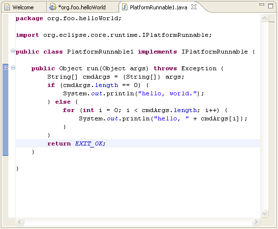 enter your code for run and then save